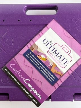 Crafter’s Companion Ultimate Tool crafting board in purple. Multi-functional sco